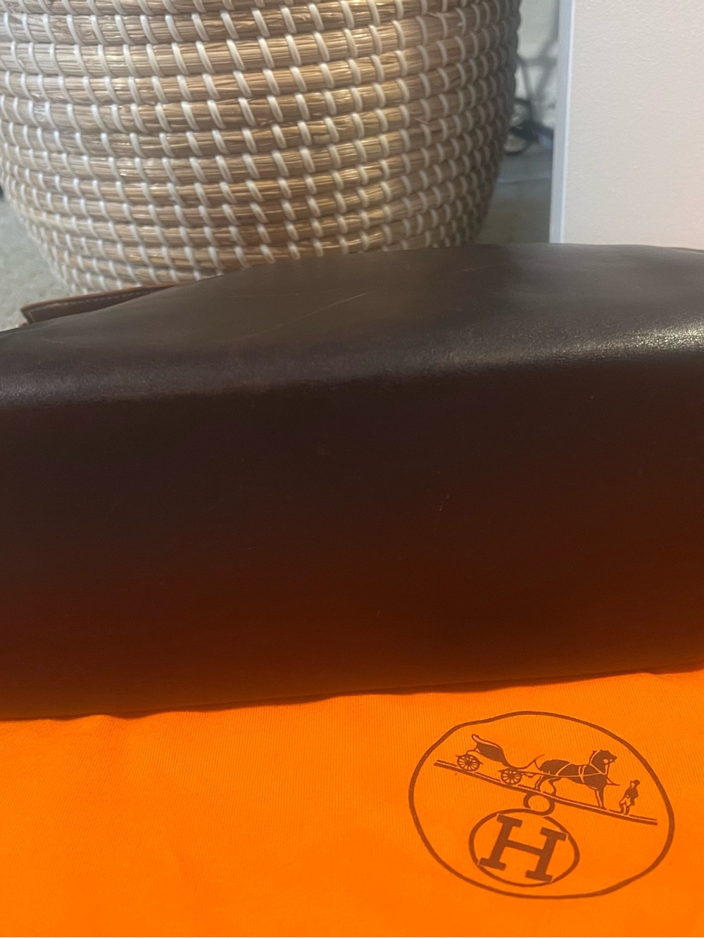 Hermès vintage Yeoh Leather Two-Tone shoulder Bag full set - Picture 9 of 16